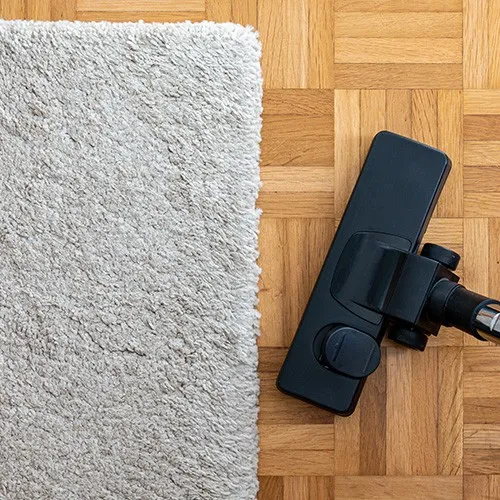 Vacuuming an area rug - basic area rug care