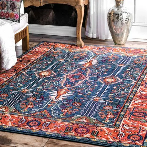 Professional cleaning of an area rug