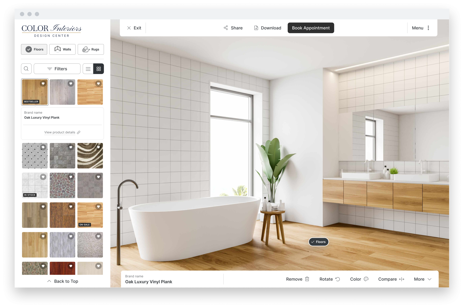 Desktop UI Main With browser bar 6 - Color Interiors Design Center