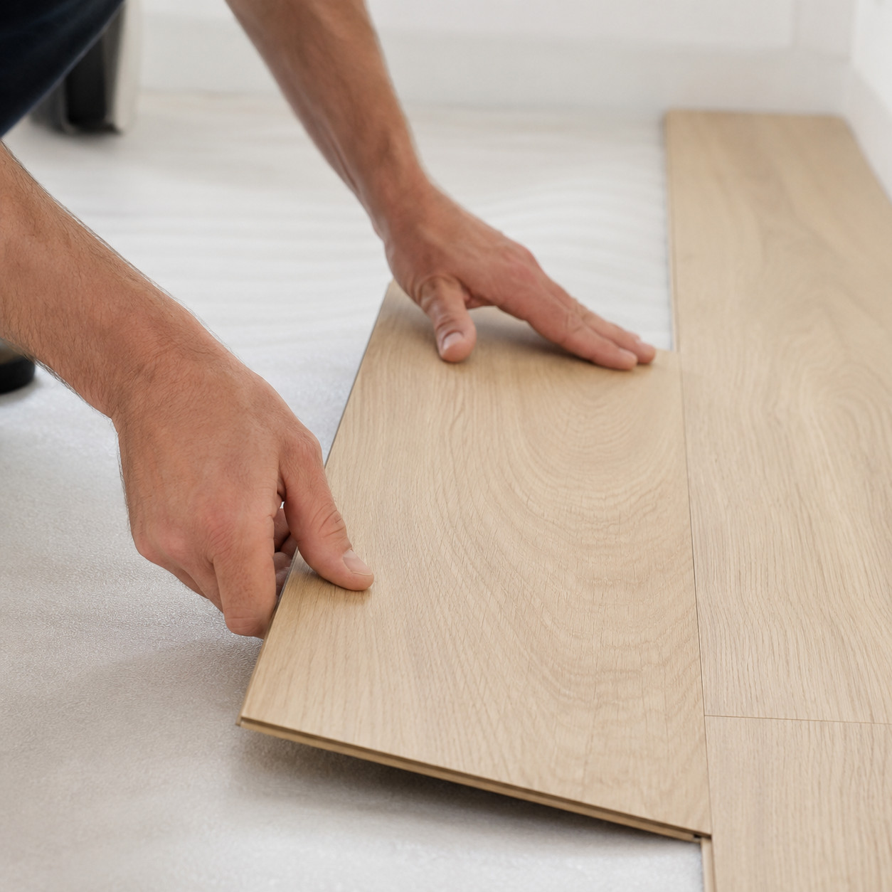 Laminate DuringInstall - Color Interiors Design Center