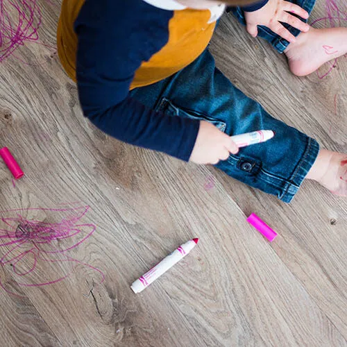 Vinyl Floor Stain Cleanup | Color Interiors