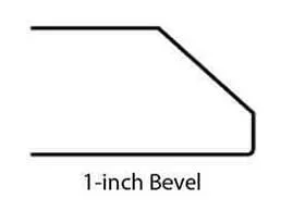 1 Inch Bevel countertop edge profile | Color Interiors