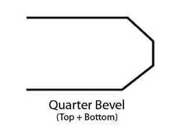 Quarter Bevel Top and Bottom countertop edge profile | Color Interiors