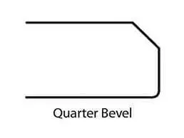 Quarter Bevel countertop edge profile | Color Interiors