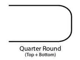 Quarter Round Top and Bottom countertop edge profile | Color Interiors