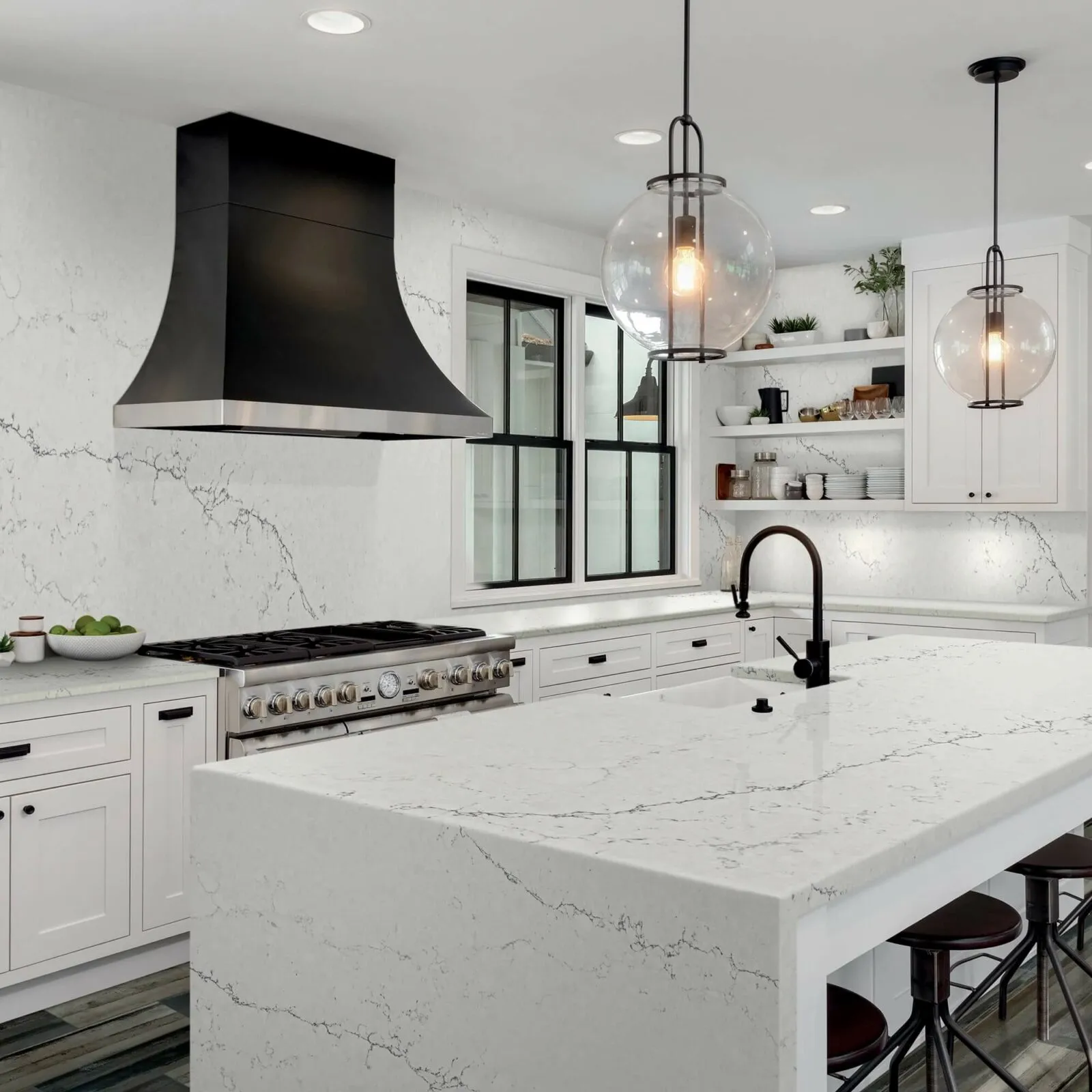 White countertops | Color Interiors