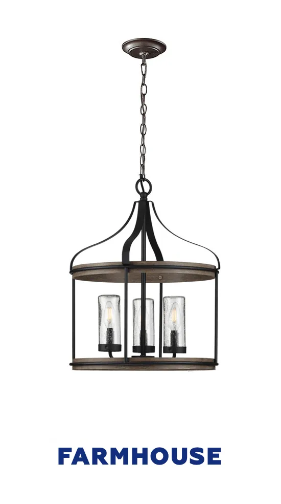 Farmhouse style lighting | Color Interiors