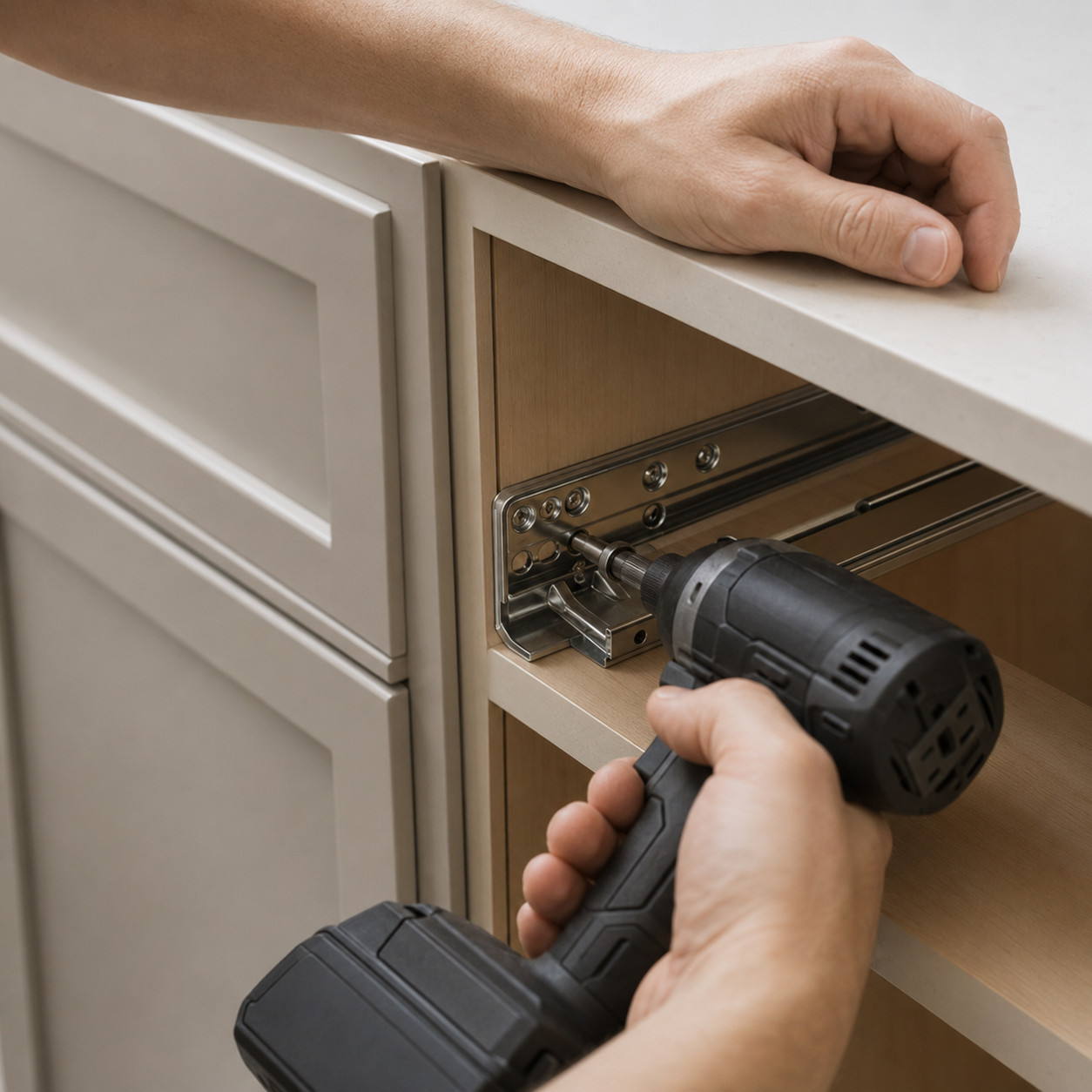 on cabinet installation - Color Interiors Design Center
