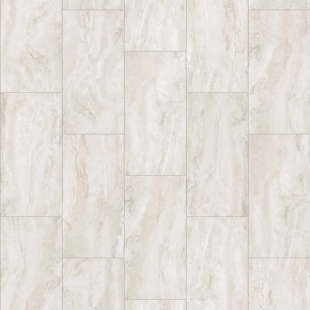 Luxury vinyl tile flooring with stone and ceramic tile visuals