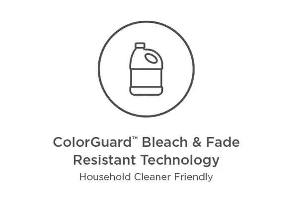 ColorGuard bleach and fade resistance badge | Color Interiors