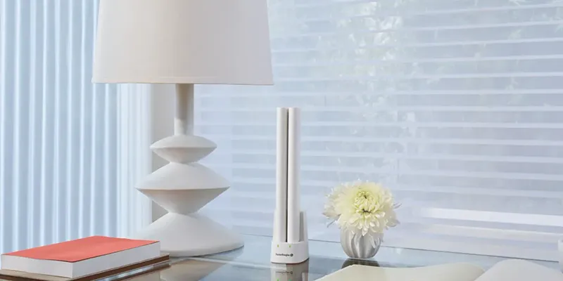 Motorized Window Treatments with Control Device | Color Interiors